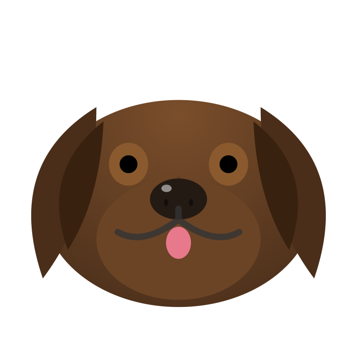Charlie, a brown guard dog